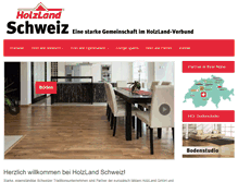 Tablet Screenshot of holzland.ch
